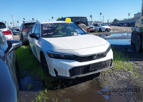 2025 Honda Civic Sedan Sport из США, поврежденный, VIN 19XFL2H88SE022166